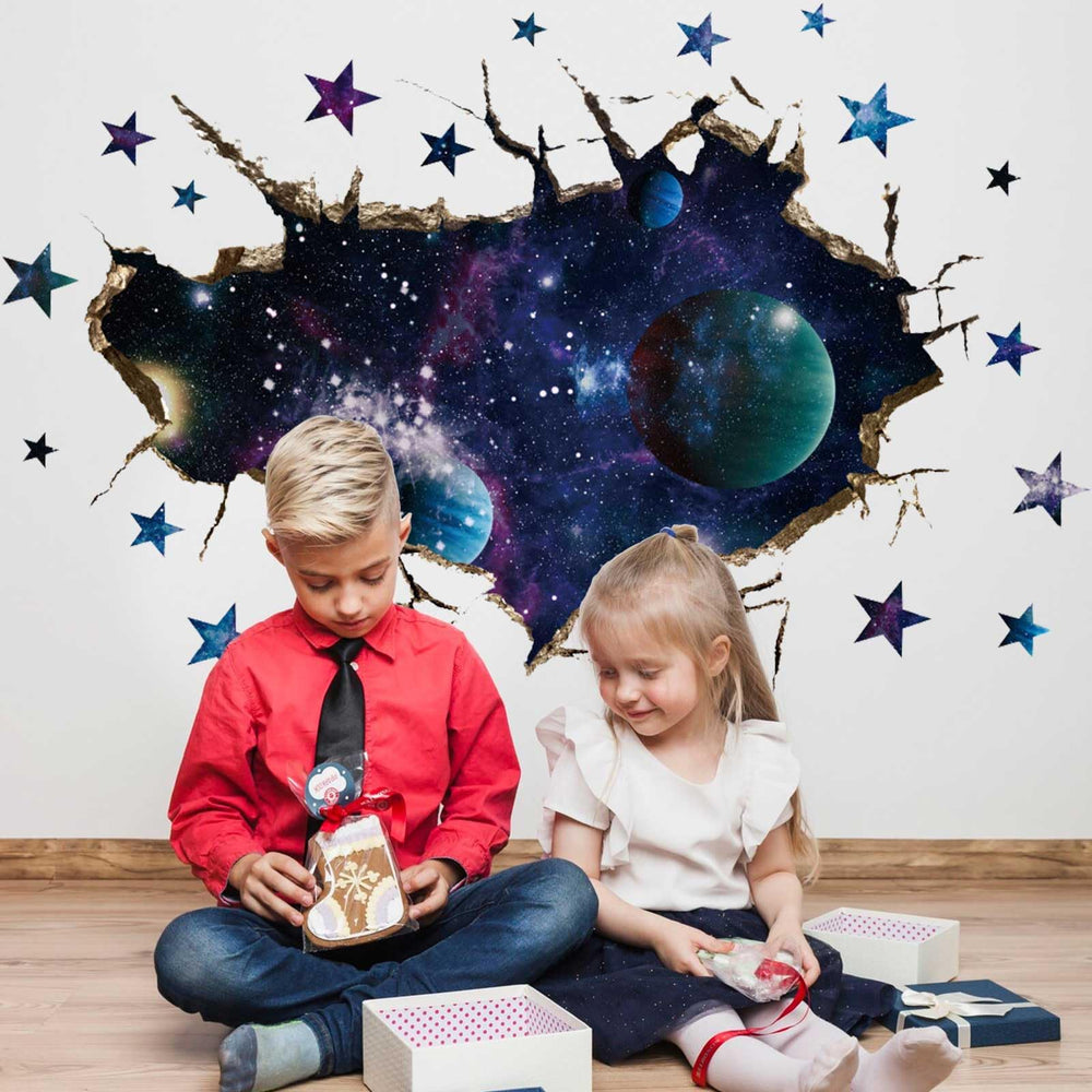 OCXEQJX galaxy room decor starry sky wall decals for a magical bedroom ambiance.