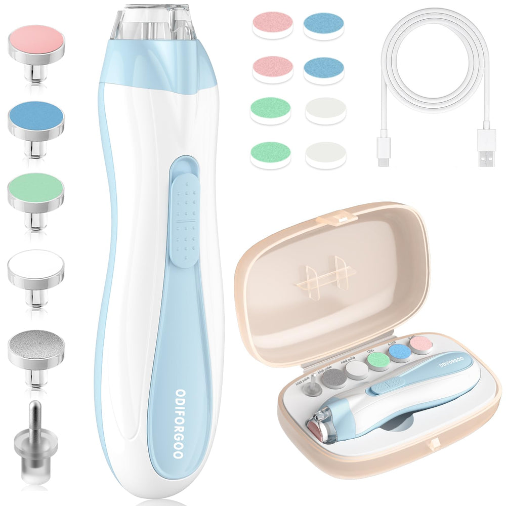 ODIFORGOO Baby Nail Trimmer with dust cover for clean grooming.
