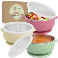 odoe baby bowls with suction base for mess-free meals