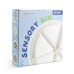 Odoorgames round sensory bin lid, easy to clean after messy play