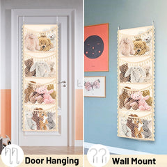 Ofiray-home cotton toy organizer close-up showcasing breathable material gentle on kids' skin