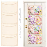 Ofiray-home wide over-the-door stuffed animal storage keeps plush toys neatly accessible.