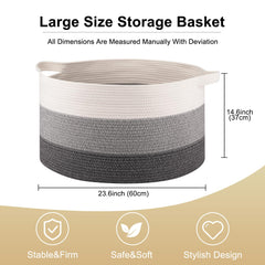 OIAHOMY 105L blanket basket folded design saves space