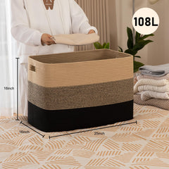 OIAHOMY 108L side view with handles, easy transport.