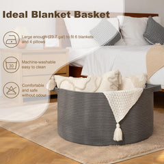 OIAHOMY 90L basket folded flat for compact storage when not in use.