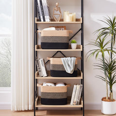 OIAHOMY woven basket adds a Nordic touch to living room decor.