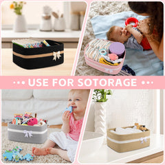 OIAHOMY basket with hidden handles for easy movement and safe lifting.