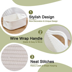 OIAHOMY storage baskets are washable, convenient for families with kids and pets.