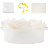 OIAHOMY gift basket empty with handle for portable gift storage and transport