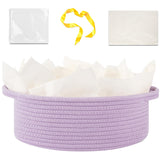 OIAHOMY lilac purple gift basket with handle, ideal for gifting and easy transport.