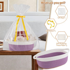 OIAHOMY gift basket packaging with ribbon highlights a ready-to-gift presentation.