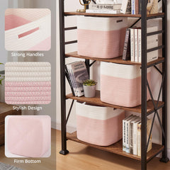 OIAHOMY Kallax bin on shelf showing tidy book storage.