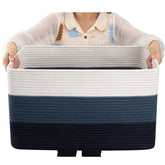 OIAHOMY large blanket basket rectangle keeps blankets neatly tucked away