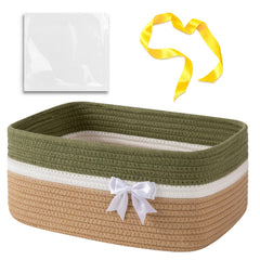OIAHOMY large woven storage basket with handles for easy transport and tidy spaces