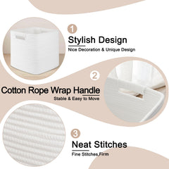 OIAHOMY neutral color baskets complement any decor and keep spaces neat.
