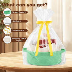 OIAHOMY nursery basket with delicate stitching highlights durable, baby-friendly storage