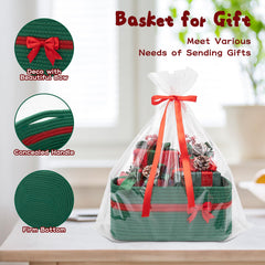 OIAHOMY nursery basket with soft storage for toys and essentials