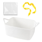 OIAHOMY small woven rope basket with gift bags and ribbons for easy gifting