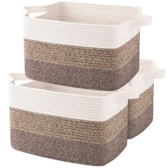 OIAHOMY three-pack storage baskets for clutter-free living room organization