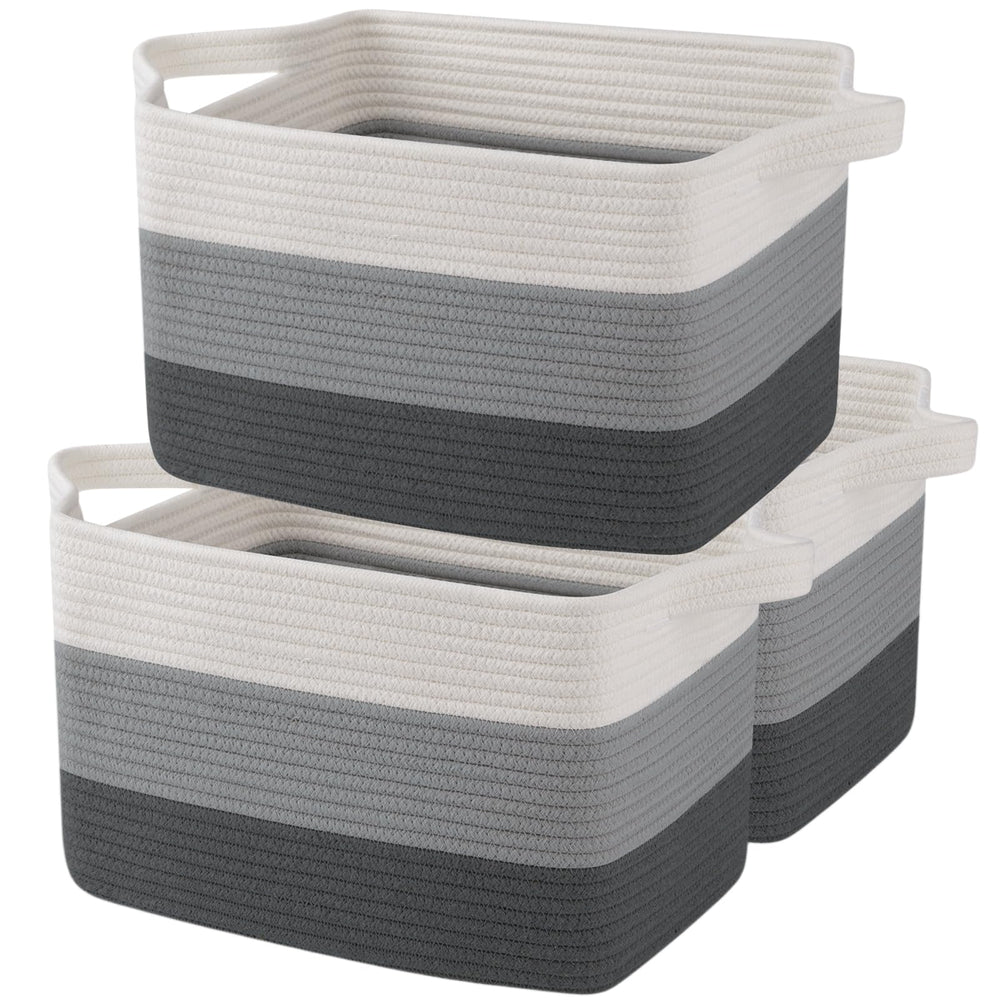 OIAHOMY storage basket with rectangle foldable design keeps living spaces tidy.