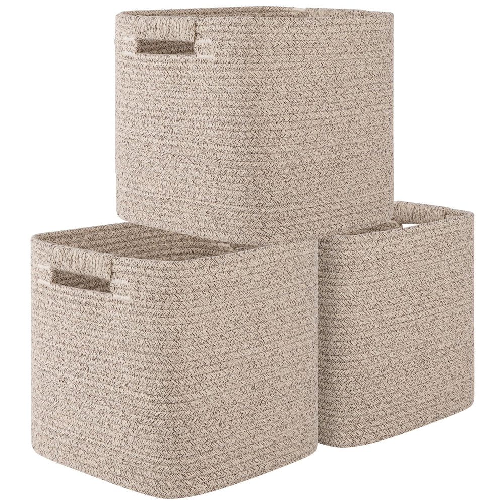 OIAHOMY storage cubes 11-inch 3-pack for versatile shelf organization