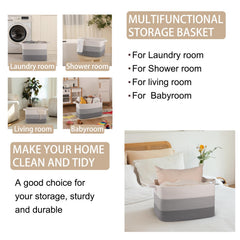 Machine washable basket for simple cleaning and care.