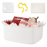 OIASKET gift basket empty with woven texture, ideal for a ready-to-gift presentation