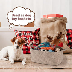 OIASKET small rope toy storage keeps kids toys neatly contained
