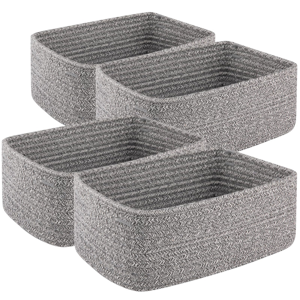OIASKET small storage baskets for towels keep bathrooms tidy with soft cotton texture