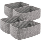 OIASKET small storage baskets for towels keep bathrooms tidy with soft cotton texture