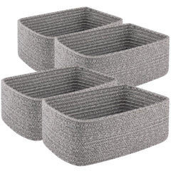 OIASKET small storage baskets for towels keep bathrooms tidy with soft cotton texture