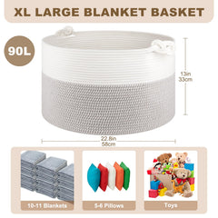 OIASKET soft round design blending with decor while concealing clutter