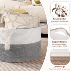 OIASKET toy storage basket keeps nursery toys within reach.