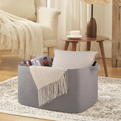OIASKET versatile storage basket blends on shelves and closets.