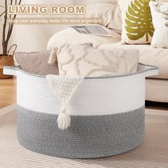 OIASKET woven storage basket for nursery keeps toys neatly organized.
