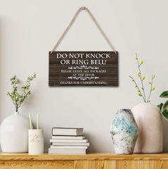 OICPYD baby sleeping wooden sign ideal decor signaling quiet hours