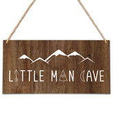OICPYD Little Man Cave sign with rope, ideal nursery wall decor.