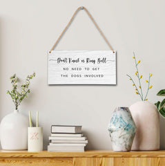 OICPYD rustic wooden plaque adds light humor for guests.