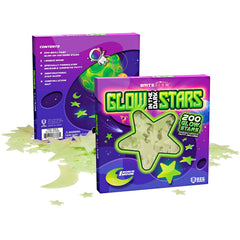 OIG Brands green glow moon adds a celestial centerpiece in a kid's room.