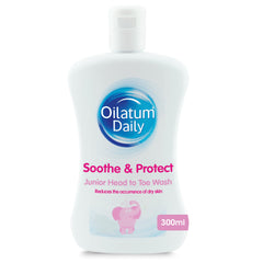 Oilatum Daily Junior Head To Toe Wash bottle front view for gentle baby cleansing