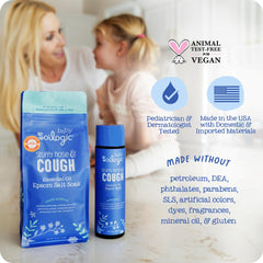 Oilogic ingredient label highlights Lavandin, Eucalyptus, and other pure essential oils