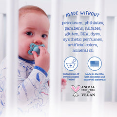 Oilogic Stuffy Nose Cough Roll-On on feet for bedtime comfort