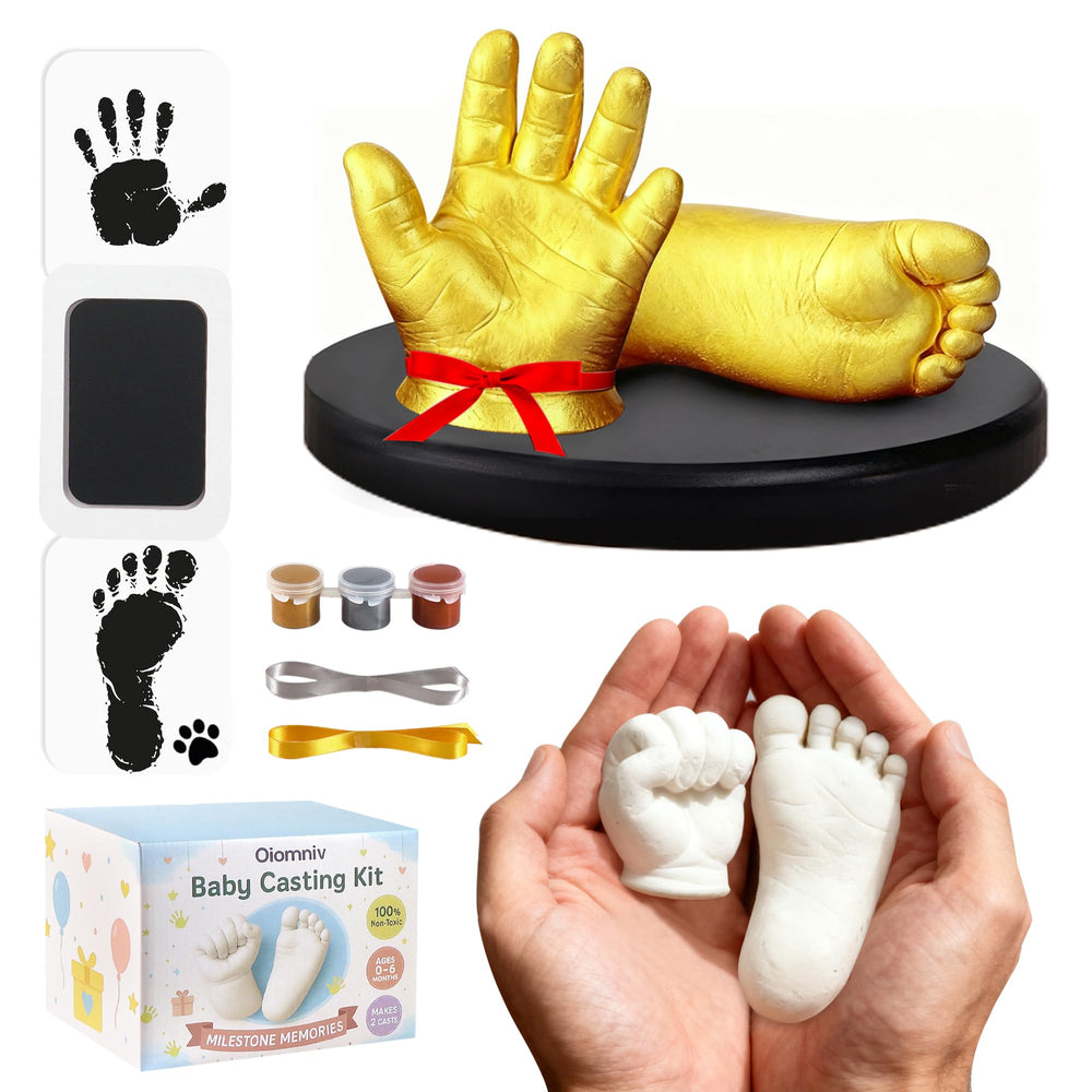 Oiomniv baby casting kit hand mold demonstrates lifelike detail for a treasured keepsake.