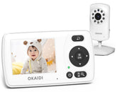 OKAIDI Video Baby Monitor front view with reliable offline monitoring.
