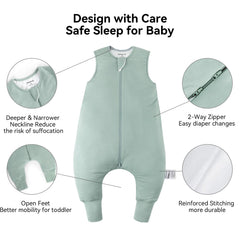 BubblePanda 2-way zipper enables easy midnight diaper changes.