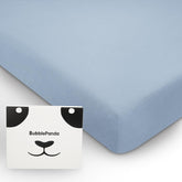 Okayinn BubblePanda bamboo crib sheet in blue offers ultra-soft comfort for babies