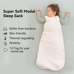 Okayinn BubblePanda sleep sack neckline safety closeup emphasizes snug fit