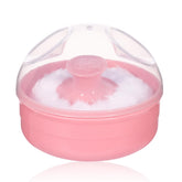OKDEALS UTENE pink powder puff case outer view keeps puff clean on the go.