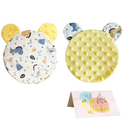 Okueejur bonding bear scent piece on mother to capture aroma for baby comfort