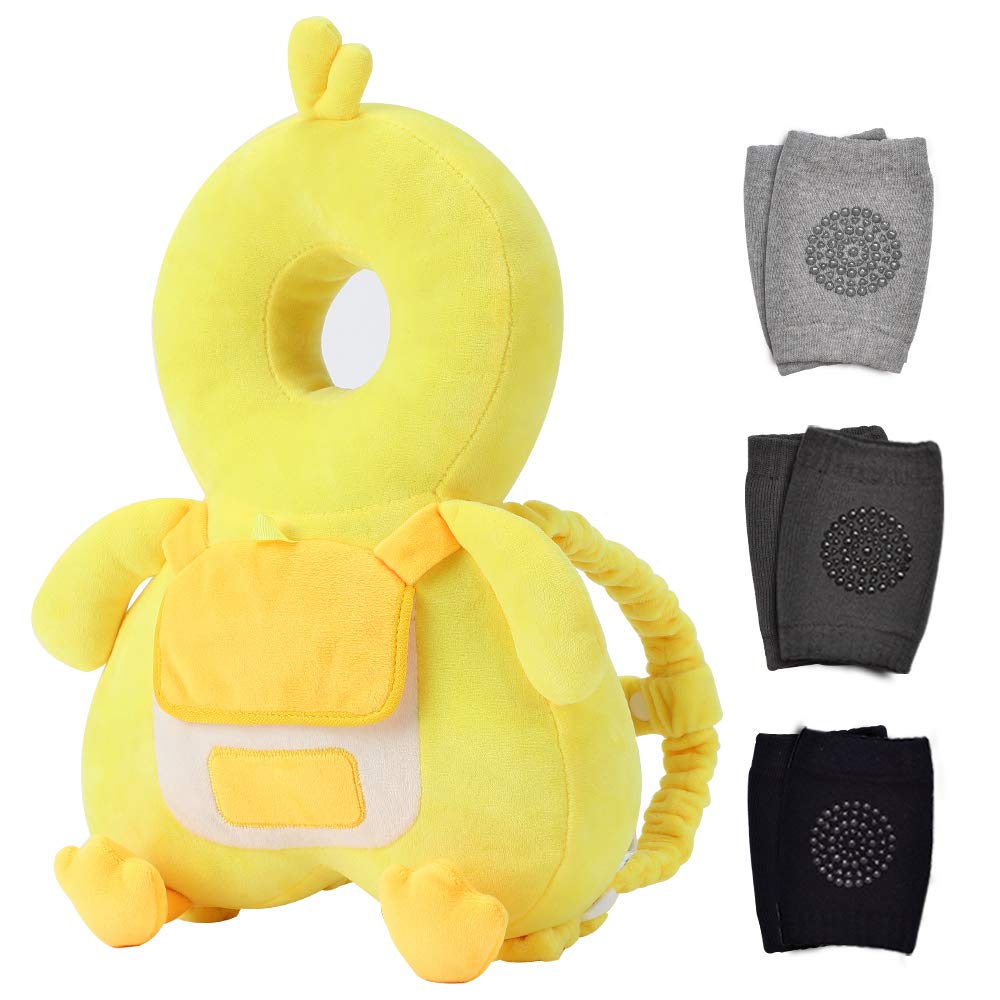Okydoky baby head protector duck pattern cushions little bumps during playtime